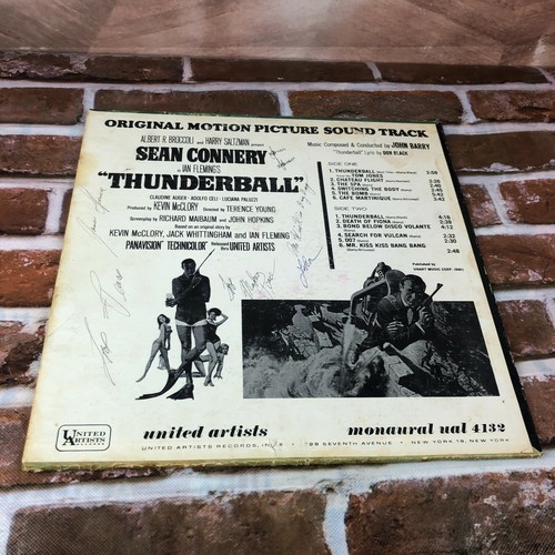 Thunderball James bond 007 movie soundtrack 1965 vintage vinyl record - Imagen 6 de 11
