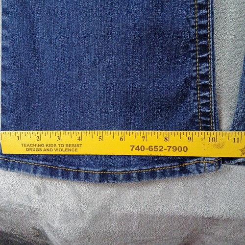 Vintage Y2K Fashion Bug Jeans Women's Blue Denim Flare Leg Pocket Detail - Picture 6 of 15