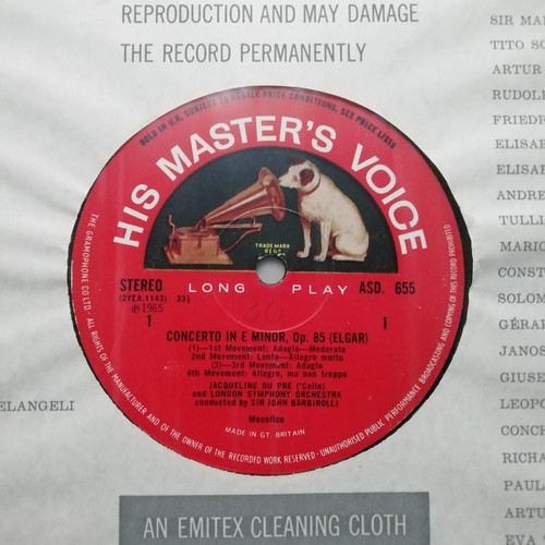 EMI LP ASD 655 SEMI-CIRCLE: Elgar - Cello Concerto etc. / du Pré / Barbirolli - Picture 4 of 4