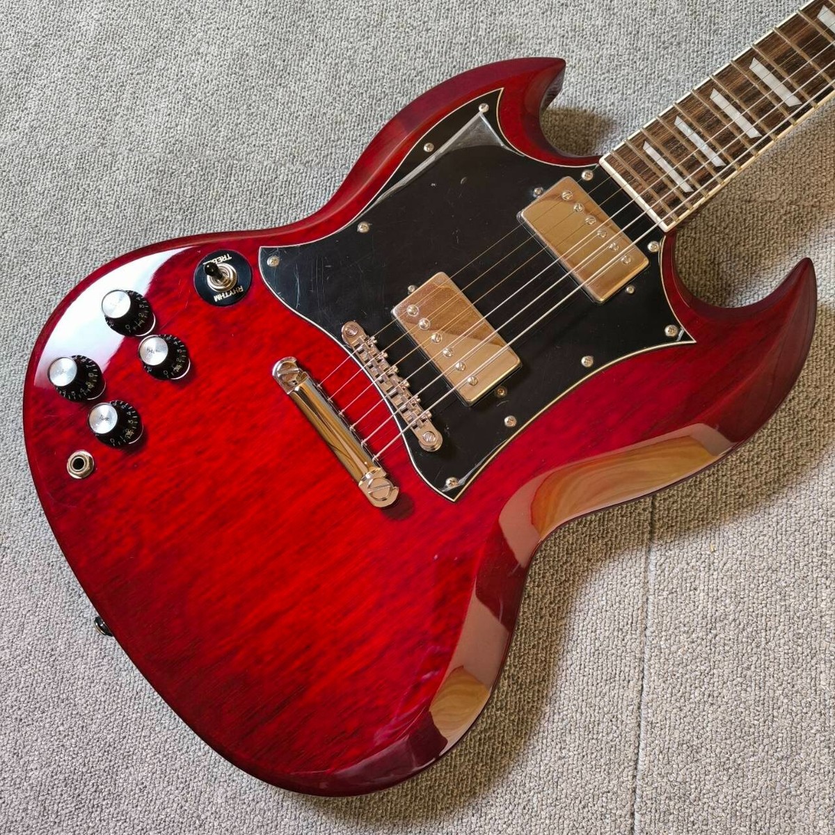 【新品弦張替済】GrassRoots エレキギター G-SG レフティ 左利き用 新品弦張替済】GrassRoots エレキギター G-SG レフティ 左利き用