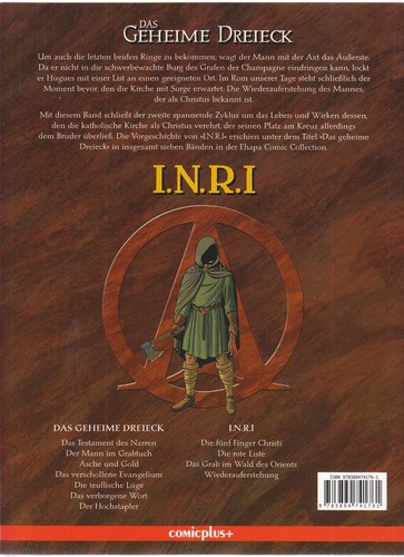 Das Geheime Trieck I.N.R.I Softcover Comic n.o 2 - 4 a elegir Comicplus - Imagen 6 de 14