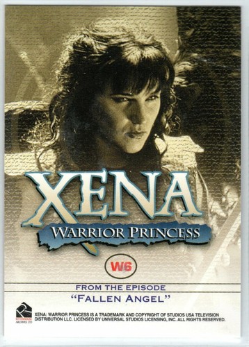 XENA SEASONS 4 AND 5 XENA: FACE OF A WARRIOR INSERT TRADING CARD W6 - Picture 2 of 2