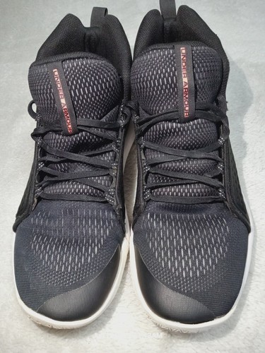UNDER ARMOUR UA FACKEL SCHWARZ/WEISS HI TOP SPORTSCHUHE - GRÖSSE 8 - Bild 3 von 12