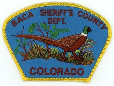 BACA COUNTY SHERIFF'S OFFICE STYLE #1 COLORADO CO PATCH POLICE 