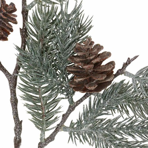 Tannenzweig Künstlich Gefrostet Weihnachtsdeko 71cm mit Zapfen - Bild 2 von 3