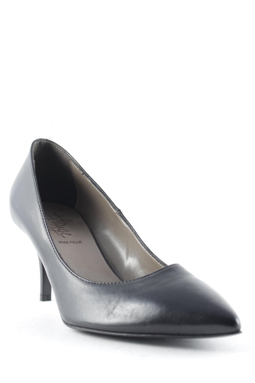 TAUPAGE Spitz-Pumps schwarz klassischer Stil Damen Gr. DE 38 Leder Damenschuhe TAUPAGE Spitz-Pumps schwarz klassischer Stil Damen Gr. DE 38 Leder Damenschuhe