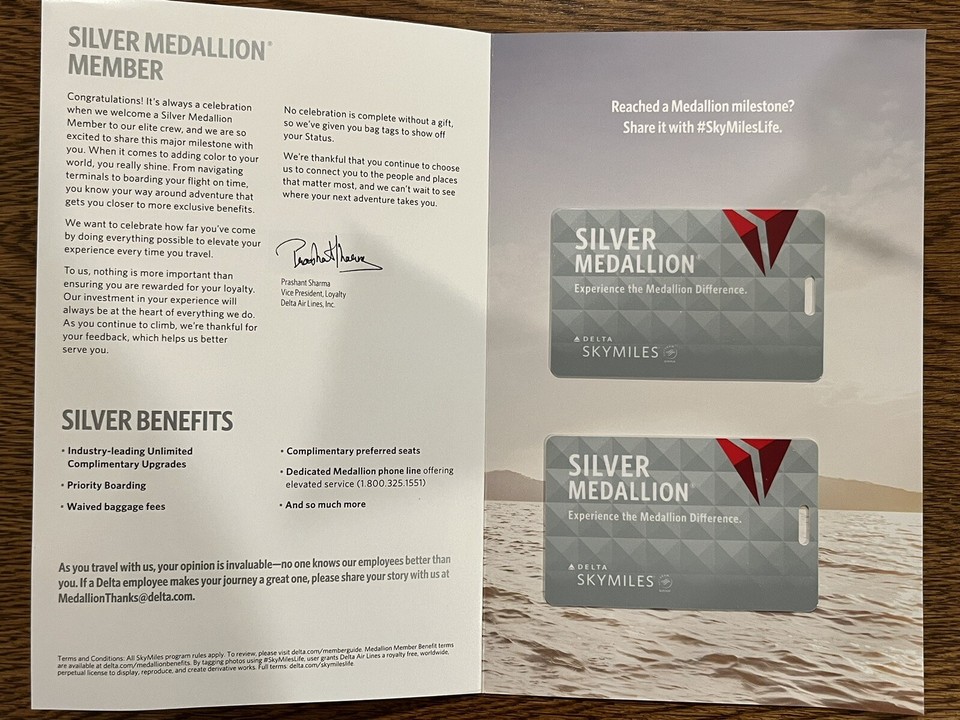 NEW Delta Airlines Silver Medallion Bag Luggage Bag Tags Two 2 Tags eBay