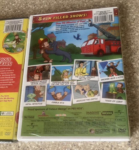 Curious George: Garden Discoveries Saves The Day (DVD) Lot Of 2 PBS Kids NIP - Picture 5 of 7