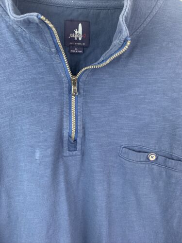 Johnnie-O 1/4 Zip Sweater Herren XL Blau Pulli - Bild 2 von 9