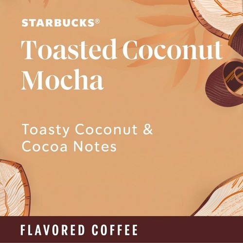 Starbucks Keurig Toasted Coconut Mocha Medium Roast Coffee Pods - 22ct/8.1oz - Picture 2 of 5