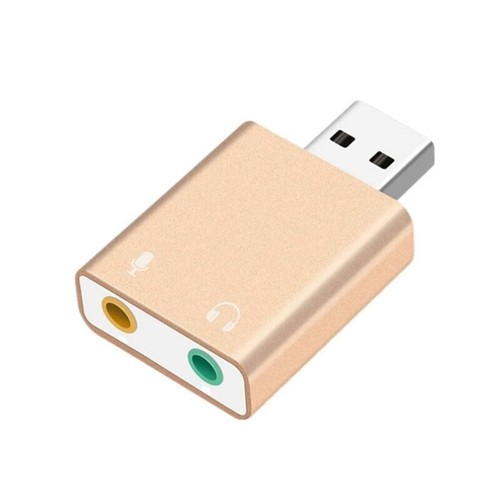 3.5mm TRS Microphone to USB 2.0 Stereo External Sound Card Adapter for PC - Picture 3 of 9
