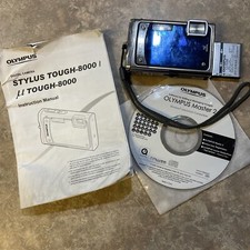 Olympus STYLUS TOUGH 8000 Digital Camera W/ Battery  Manual TESTED 