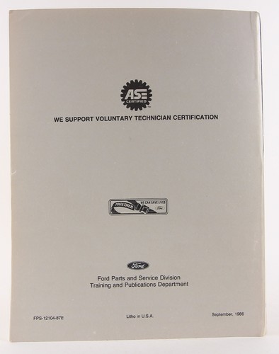 1987 Ford Tempo / Topaz / Escort / Lynx Shop Manuals 3 Volumes Body Powertrain+ - Foto 10 di 10