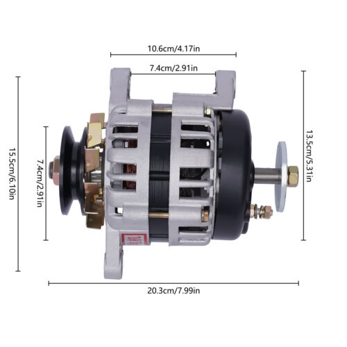 Generador síncrono de imán permanente 2000 W carga alternador CC bajas rpm - Imagen 9 de 22