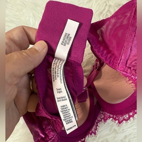 Sujetador Demi Forrado Victoria’s Secret Mujer Talla 34 DDD Dream Angels - Imagen 2 de 9