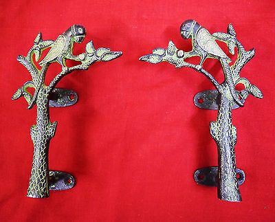 Parrot Bird Design Handmade Brass Antique Vintage Style Door Handle//Door Pull P2