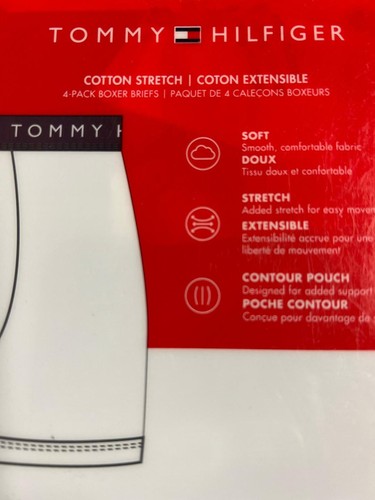 Paquete de 4 calzoncillos elásticos de algodón Tommy Hilfiger edición limitada, multicolores y talla - Imagen 5 de 6