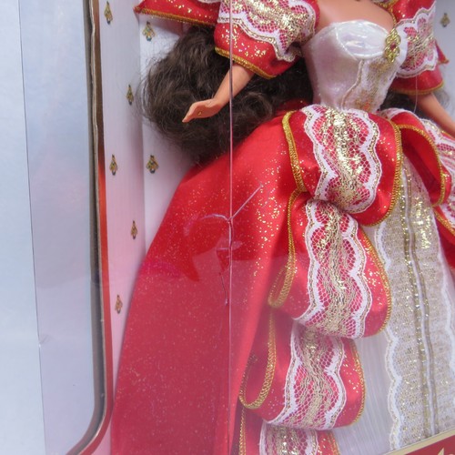 1997 Barbie Happy Holidays Special 10th Edition Brunette Green Eyes Mattel 17832 - Picture 8 of 9