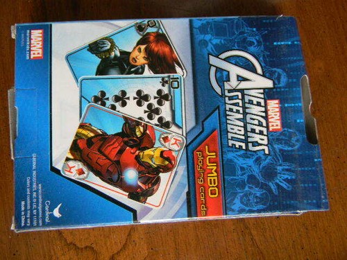MARVEL Avengers - Jumbo Playing Card Games- Instructions -Go Fish 5”x 3.5” -NIP - Picture 2 of 2