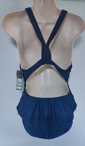 SpeedoPro LT Costume da bagno donna taglia 14/40 tinta unita squadra blu navy pezzo unico attetico Lo - Foto 5 di 5