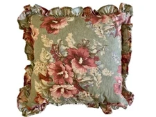 New Ralph Lauren Shetland Manor Decorative Bed Pillow w Goose Down Insert