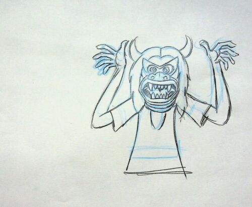 Lápiz de animación Fangface 1978 firmado por producción Colin White RUBY SPEARS #WC - Imagen 3 de 3