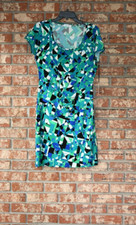 Calvin Klein Multicolored Short Sleeve Dress NWT
