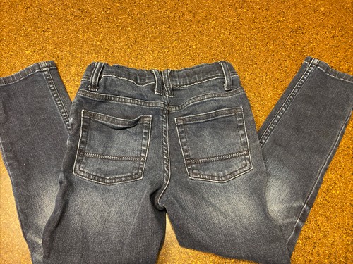 Cat & Jack Kid’s Girl’s Jeans Size 7 Skinny Stretch Blue denim - Picture 5 of 6