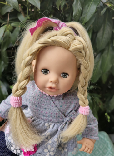 Götz Puppe 33 cm blond Muffin Cosy Aquini 2016 Baby Girl mit viel Zubehör Doll