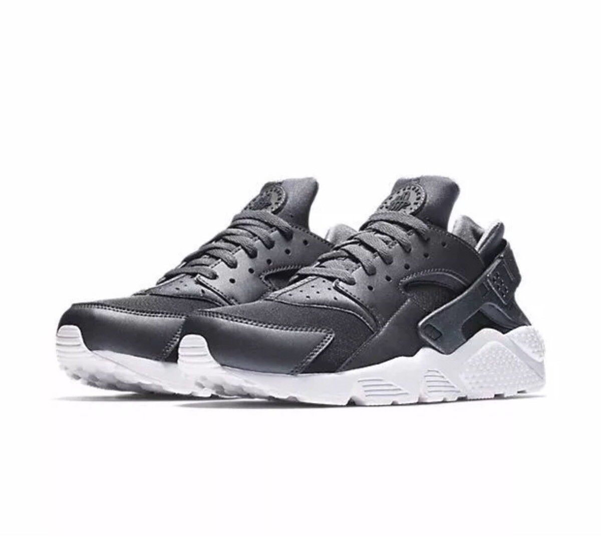 NIKE AIR HUARACHE RUN PREMIUM SHOES METALLIC HEMATITE 704830-009 SIZE 8.5 NIKE AIR HUARACHE RUN PREMIUM SHOES METALLIC HEMATITE 704830-009 SIZE 8.5