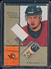 2003-04 In the Game-Used Gold Stick & Jersey #SJ-14 Jason Spezza /10