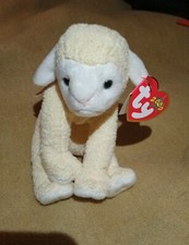 TY Originals Beanie Babies Fleecy  The Lamb - Retired -Tags               30d*