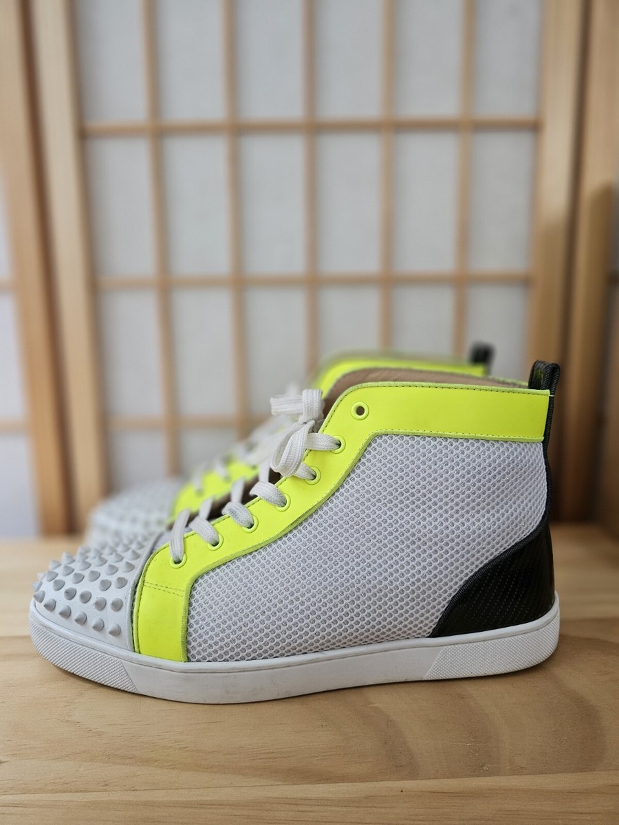 Christian Louboutin Version Loubi Yellow/Whit Lou Spikes