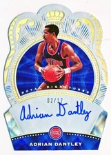 2020-21 Crown Royale Adrian Dantley Royal Signatures FOTL Auto #RS-ADT (02/17)