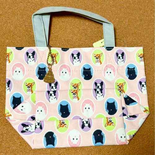 LADUREE Paris Mini Tote bag Dog Cat Hamster Chihuahua French bulldog Pink Charm - Picture 3 of 3