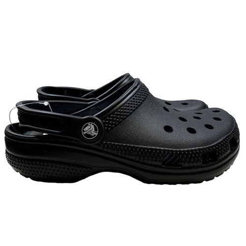 Crocs Classic Clogs Herren 5 Damen 7 schwarze Slipper leichte wasserfreundliche Sandalen - Bild 2 von 12