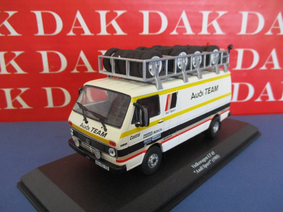 Die cast 1/43 Modellino Furgone Volkswagen LT45 Assistenza Rally Audi Sport 1985 - Immagine 2 di 4