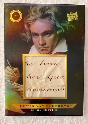 2024 Pieces of the Past 1800 Edition Ludwig Van Beethoven Hand Written Relic (b)
