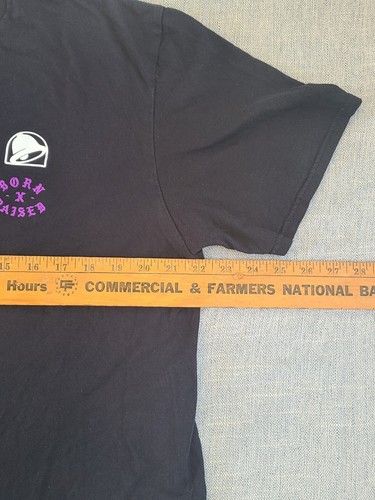 Custom Taco Bell Born X Raised Employee Black Tshirt Size Medium - Picture 9 of 9