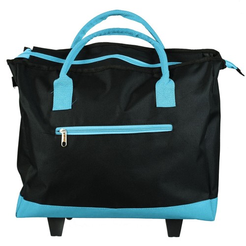 Mens Ladies Unisex Travel Flight Cabin Bag Wheeled Hand Luggage Shopping Trolley - Picture 6 of 13