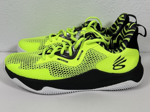 Under Armour Curry HOVR Splash 3 'Lime Black' Basketballschuh 3026891-300 Größe 9,5 - Bild 6 von 12