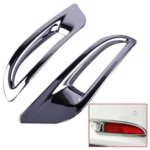 Pair Rear Bumper Fog Lamp Light Cover Chrome Trim For Mazda 6 Atenza 2013-2015 - Picture 1 of 3