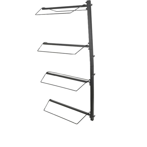 Set 2 portasella da parete resistente 4 livelli supporto per appendere sella cavallo + - Foto 5 di 12