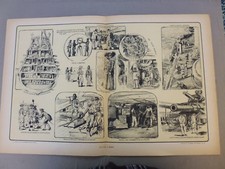 Marine:Gravure navale:sous marin,submersible"le narval, le korrigan,le nautilus"