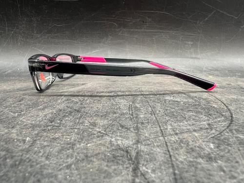 Kids Youth Nike Eyeglasses Girls 5534 Full Frame Square Black Hot Pink Clear - Picture 6 of 10