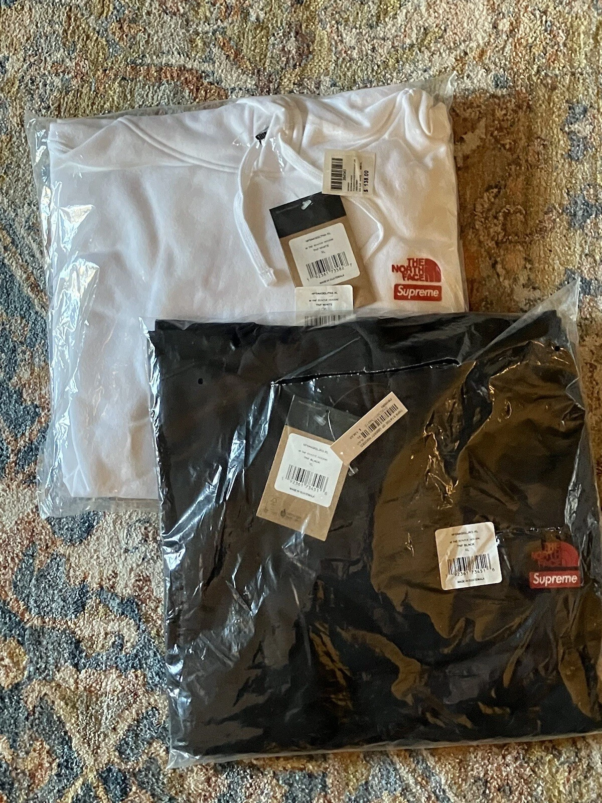 SWEAT SHIRT À CAPUCHE SUPREME THE NORTH FACE TNF STATUE OF LIBERTY BLANC XL FW19 NEUF