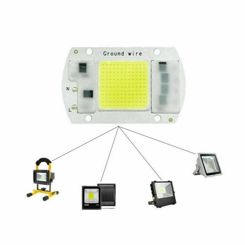 20W 30W 50W LED Smart Chip COB + Kit Reflector Lente Alto Controlador Proyector NUEVO - Imagen 7 de 14