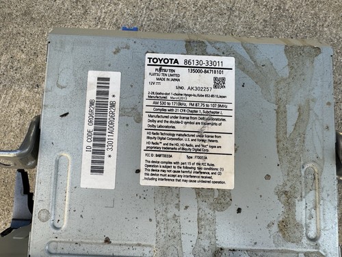 2013-2014 LEXUS ES300H ES350 RADIO CD PLAYER AC CLIMATE CONTROL OEM 86130-33011 - Picture 5 of 7