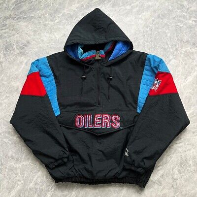 VTG 90s NFL HOUSTON OILERS STARTER PUFFER JACKET PULLOVER Sz VTG 90s NFL HOUSTON OILERS STARTER PUFFER JACKET PULLOVER Sz