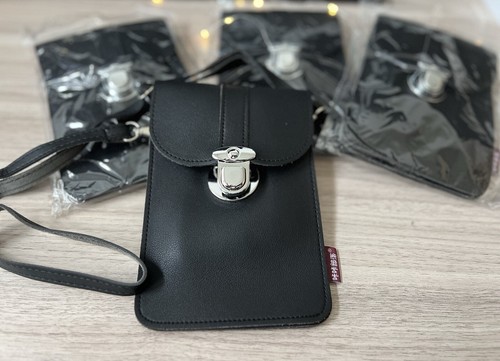 Pantalla Táctil Bandolera Teléfono Celular Cartera Correa para el Hombro Cartera Mujeres Negro Nuevo - Imagen 5 de 9